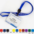 1/2" Nylon Name Tag Lanyard w/ J-Hook (1 Color)